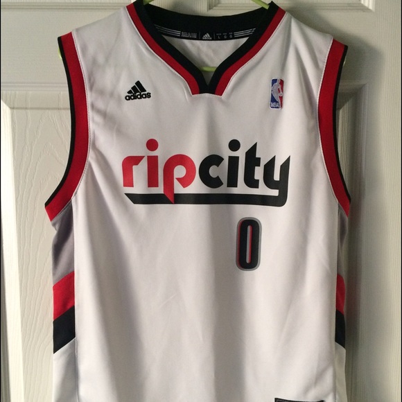 Adidas Trail Blazers Lillard Jersey