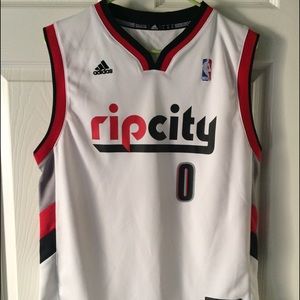 Adidas Trail Blazers Lillard Jersey