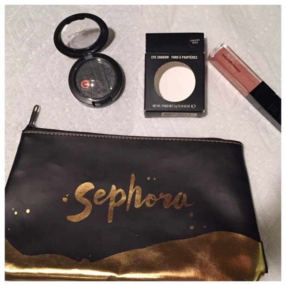 MAC Cosmetics Other - ❌Sold❌MAC eyeshadow stovepipe black lipgloss