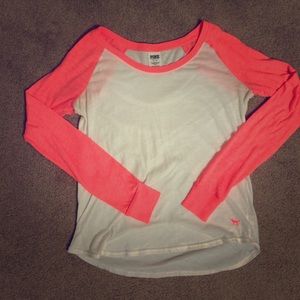 PINK Victoria's secret baseball Tee