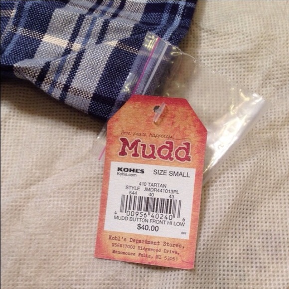 🚫SOLD🚫Mudd  Hi Low Plaid Shirt - Picture 4 of 4