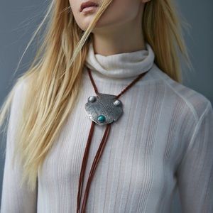 Montana leather bolo in whisky color (brown)