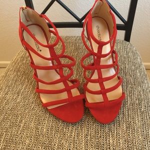 Red Strappy heels