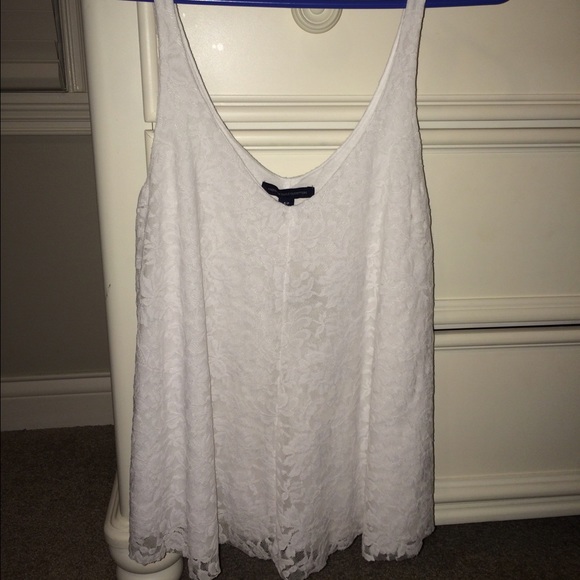 white floral American eagle tank top