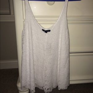 white floral American eagle tank top