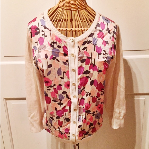 Cynthia Steffe Floral Cardigan