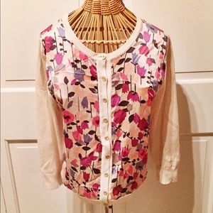 Cynthia Steffe Floral Cardigan
