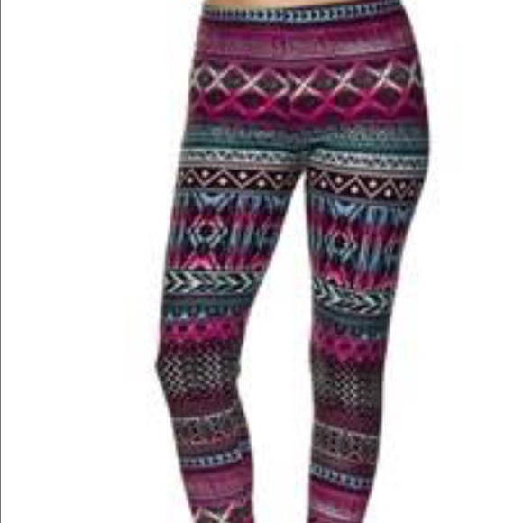 Multicolored tribal print leggings - Picture 1 of 1