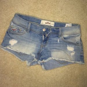 Faded Wash Hollister Short Shorts