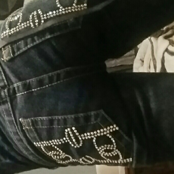 bebe logo bling jeans