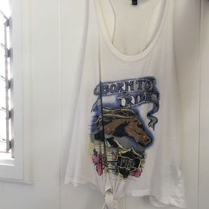 Born to ride tank top