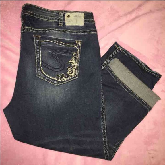 Silver Jeans Cropped/Capri Plus Size 20
