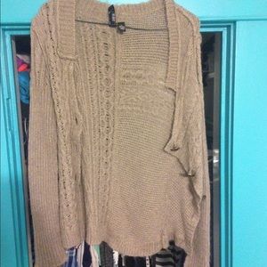 Tan cardigan