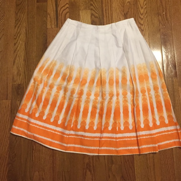 ON HOLD-Orange and White Skirt
