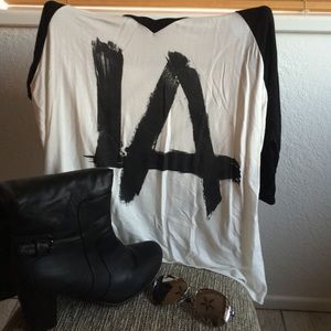 L.A graphic baseball tee