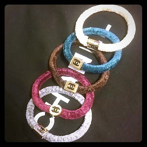 Chanel Hair ties x 5