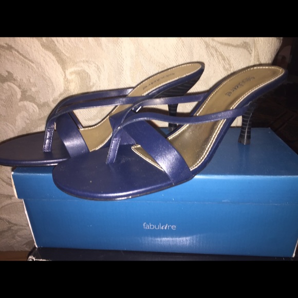 Fabulaire "kitten" heels . Worn less than 3 times.