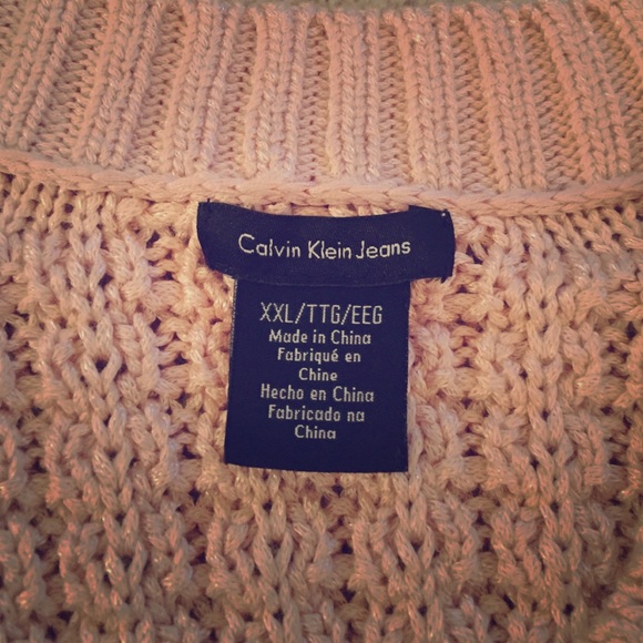 Light pink Calvin Klein sweater
