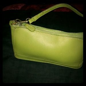 coach lime green small bag