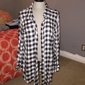 Never worn Miami b&w flannel