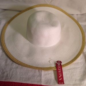 Merona Gold & White SunHat