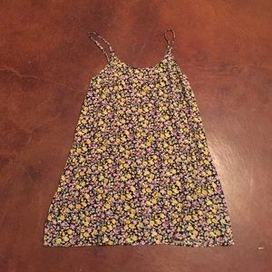 Floral patterned spaghetti strap dress