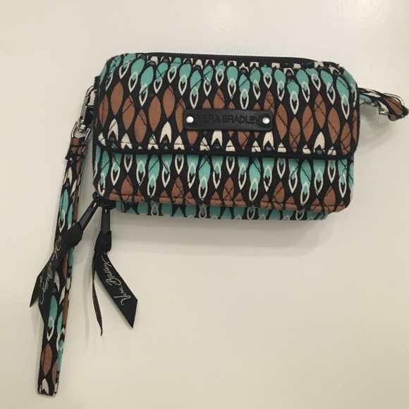 Brand new Vera Bradley wallet with strap