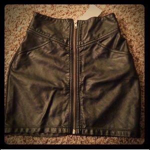 Leather skirt