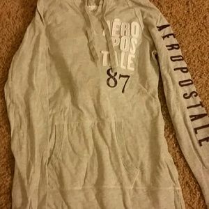 Long sleeve hooded shirt