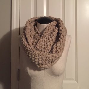 Knit Camel Colored Scarf