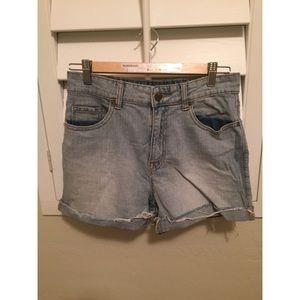 Light Wash High Waisted Shorts