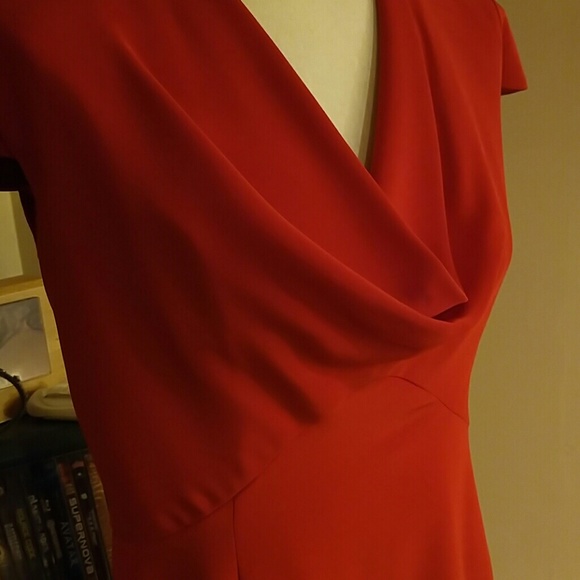 Beautiful Red Cocktail Dress Frascara - Picture 3 of 4