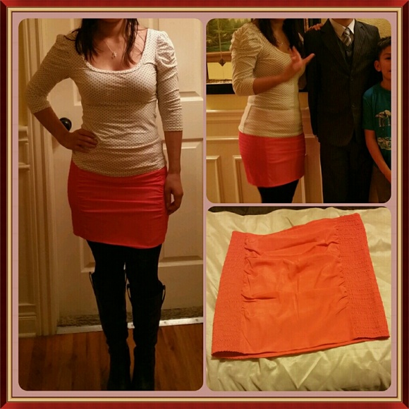 Beautiful orange skirt