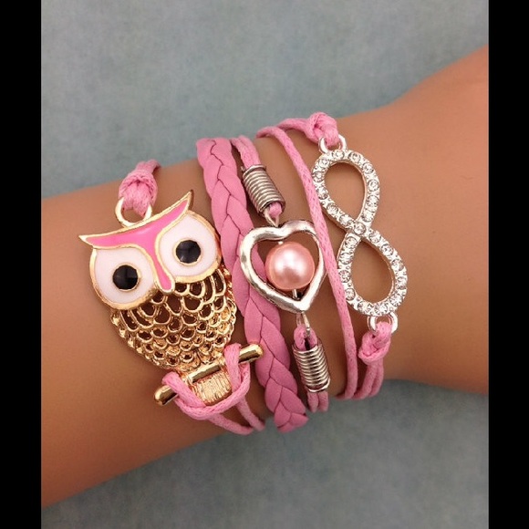 Jewelry - I LOVE OWL INFINITY BRACELET