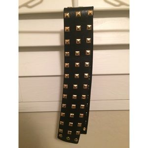 Black Studded Belt