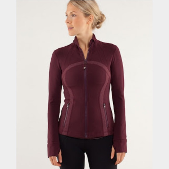 Lululemon Bordeaux Tonka Stripe Define Jacket