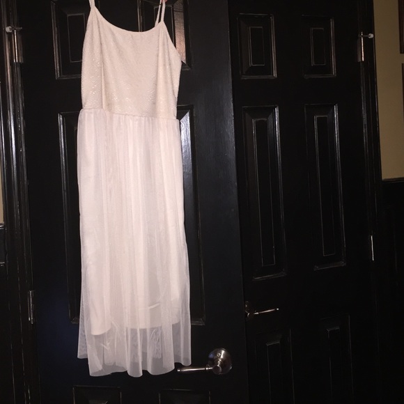 Lace and sheer dress