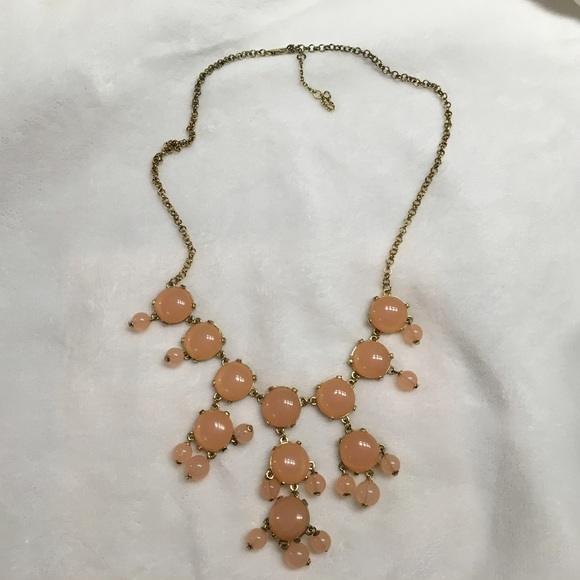 Pink jcrew factory bubble necklace