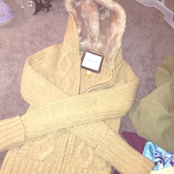 Fur hood jacket