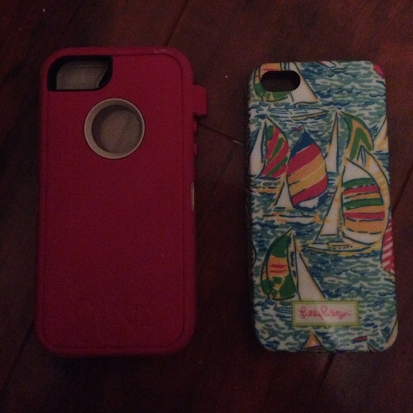 Lilly Pulitzer and Otter Box Iphone 5 cases - Picture 1 of 4