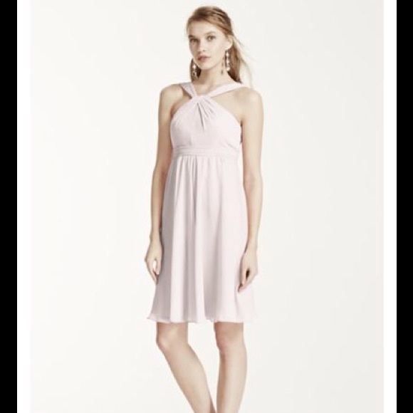 🎉HP🎉 Violetta Chiffon Halter Bridesmaid Dress