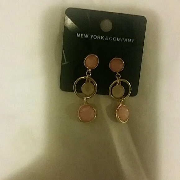 Coral and gold earrings