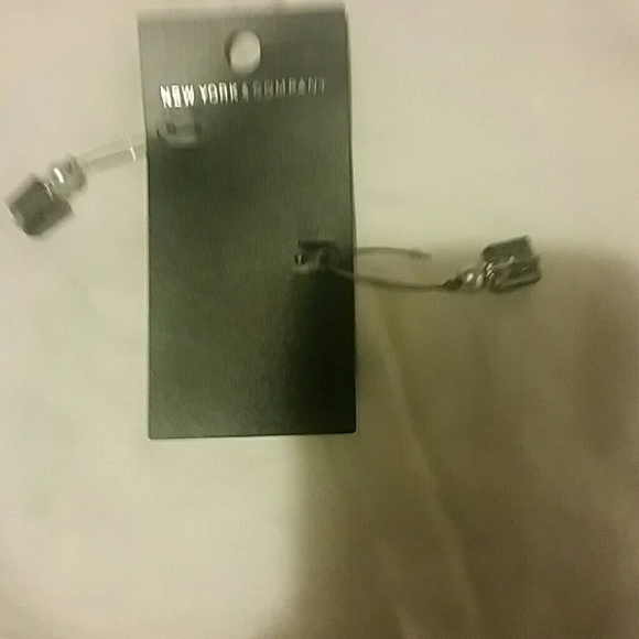 Grey and silver earrings