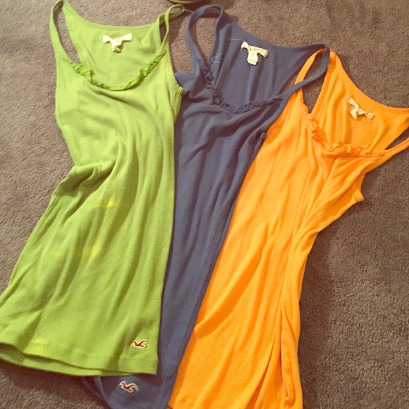 3 Hollister tank tops!!!