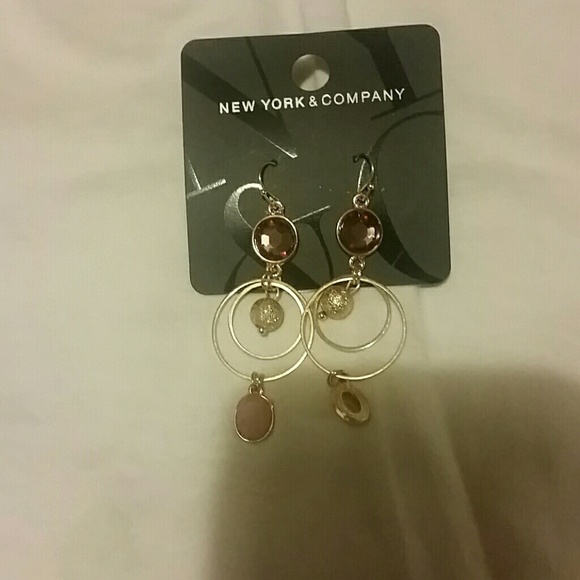 Coral, brown and gold earrings