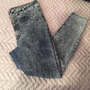 High waisted jeggings