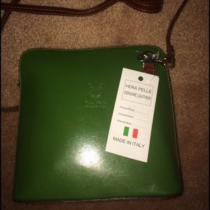 Vera Pelle genuine Italian leather cross body bag