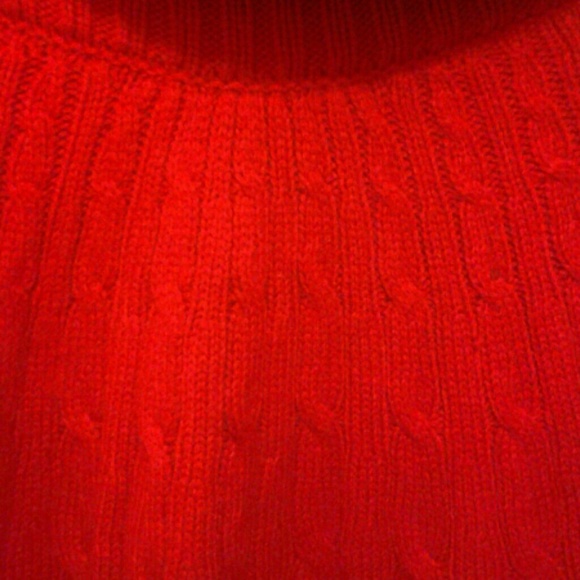 Alfani Sweaters - Alfani Red L Growing Cable Cowl Sweater