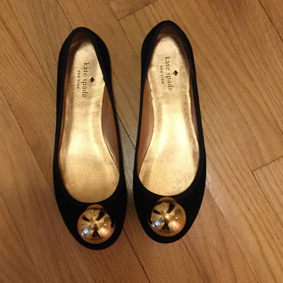 kate spade black flats