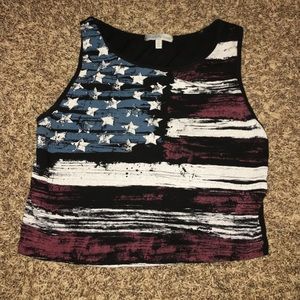 Flag crop top